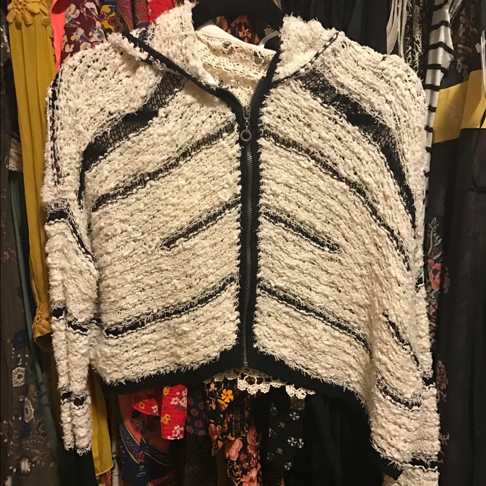 Free People zip-up hoodie