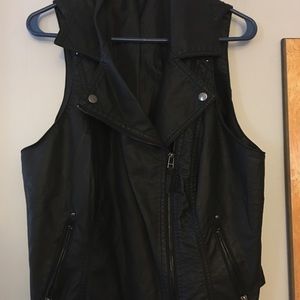 Leather vest