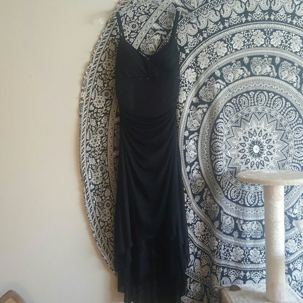 High-low Black Dress