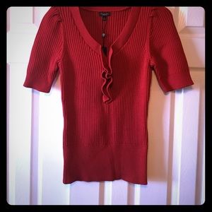 Talbots sweater with ruffle neckline - NWT