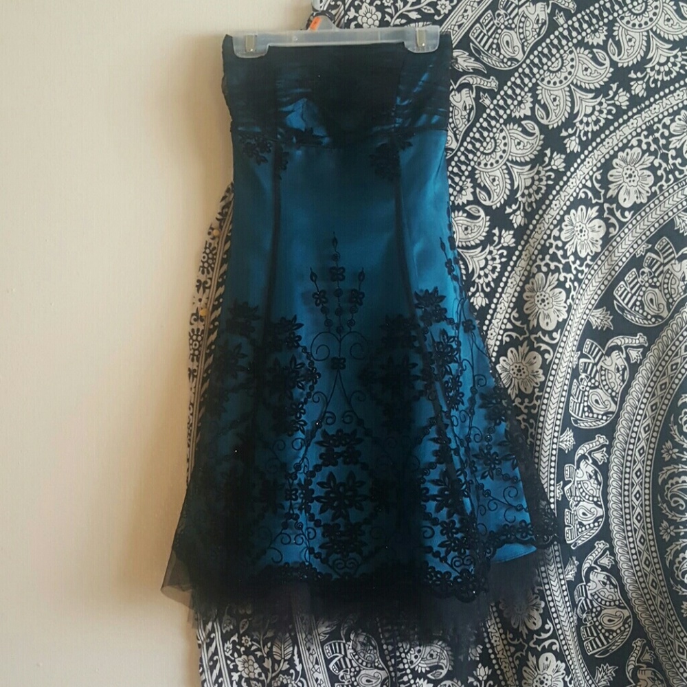 Short Blue Formal Dress