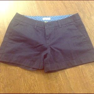 Blue khaki shorts. Great for summer. 2" seems.