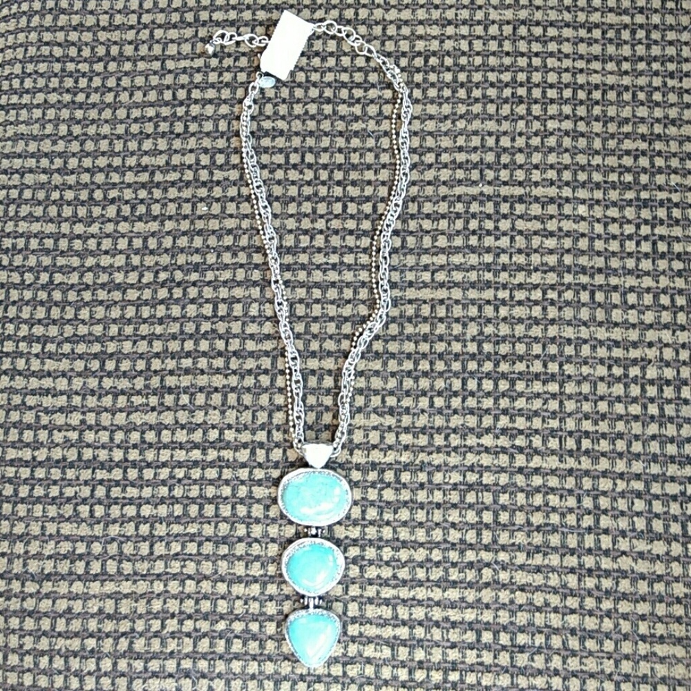 Turquoise Chico's necklace
