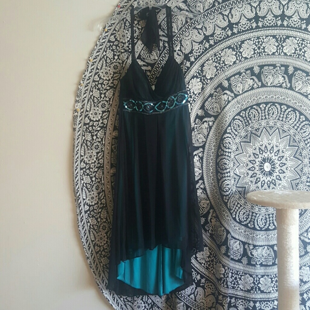 Black/Blue Formal Dress