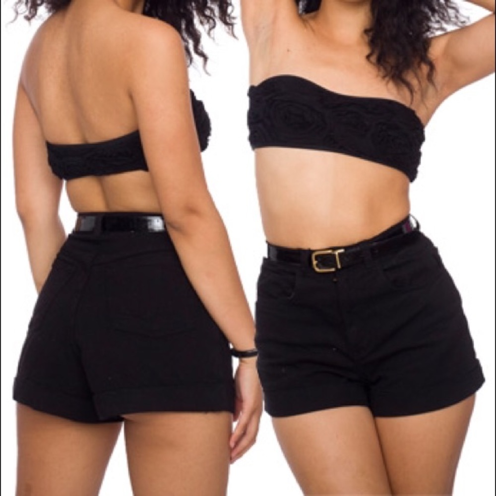 Urban outfit black high waist shorts