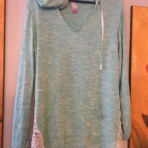 Teal long sleeve sweater