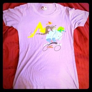 Zoo animals on a bicycle t-shirt by gama-go