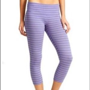 Athleta striped chatarunga crop leggings
