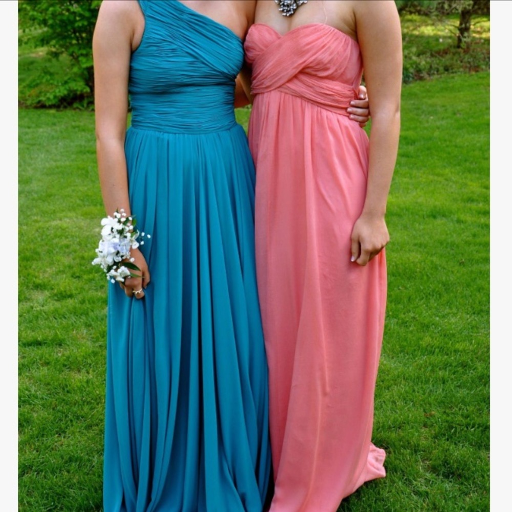 Jcrew long pink silk dress