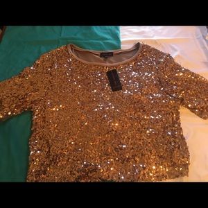 Sequins gold top