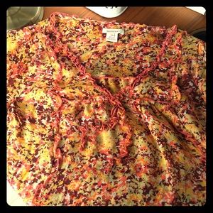 Sundance~Gorgeous Silk Floral Top