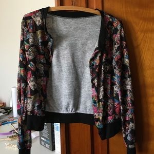 Graphic cardigan