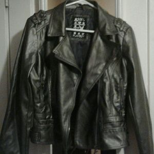 Jackets & Coats - Metallic biker jacket Jackets & Coats - Metallic biker jacket
