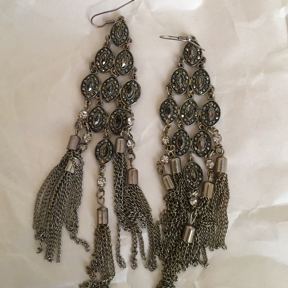 Bebe gold earrings