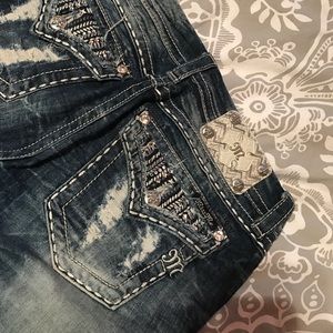 Miss Me medium wash bootcut. Size 28