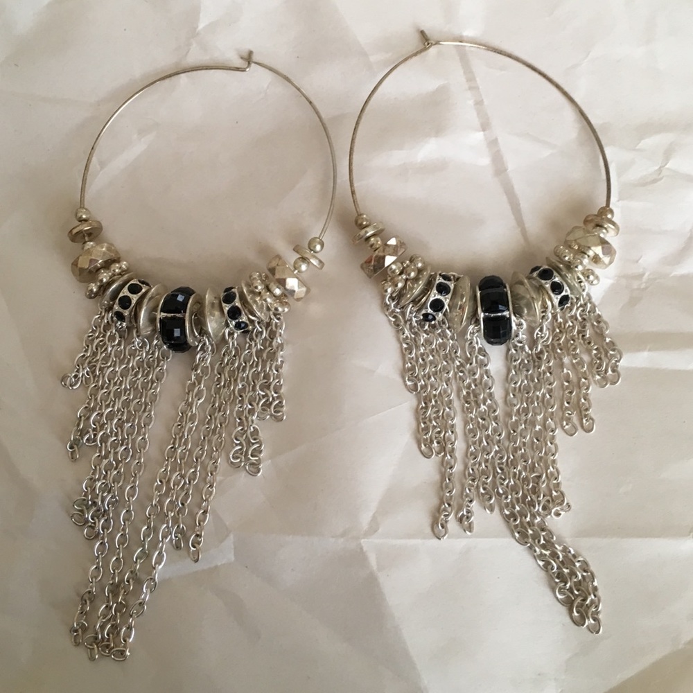 Bebe silver earrings
