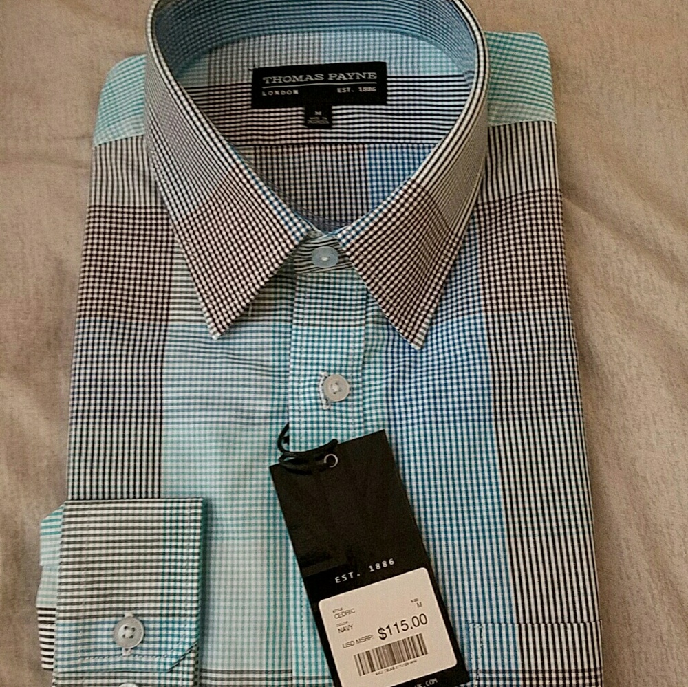 Thomas Payne Cedric Blue Dress Shirt