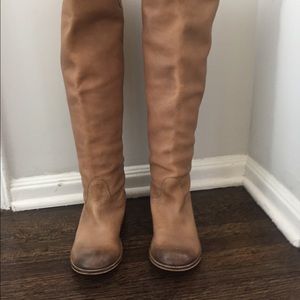 Nordstrom BP Cream/Tan riding boots