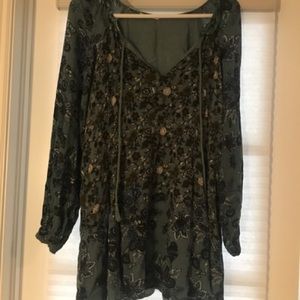 Free People blue tunic