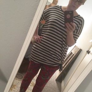 Small Navy and White Striped Irma