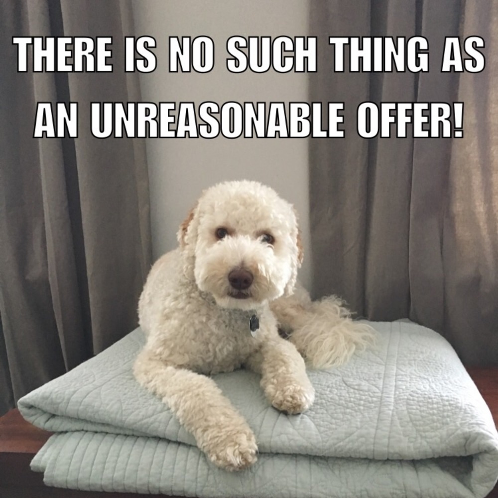 Do you like something?  Make an offer! 😊😄😊