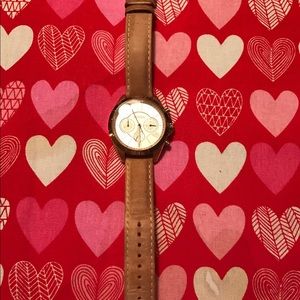 Fossil leather watch