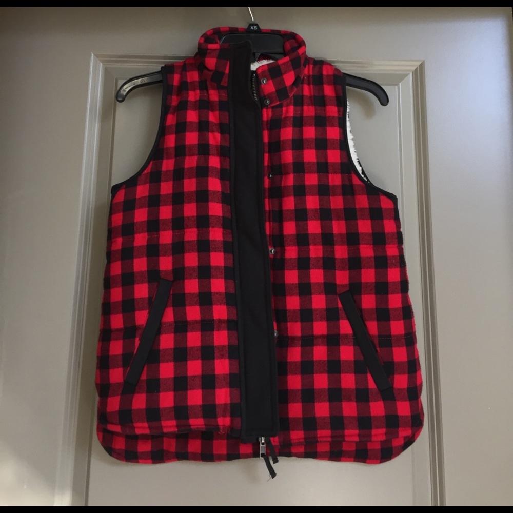 Madewell Fireside Vest Buffalo Plaid