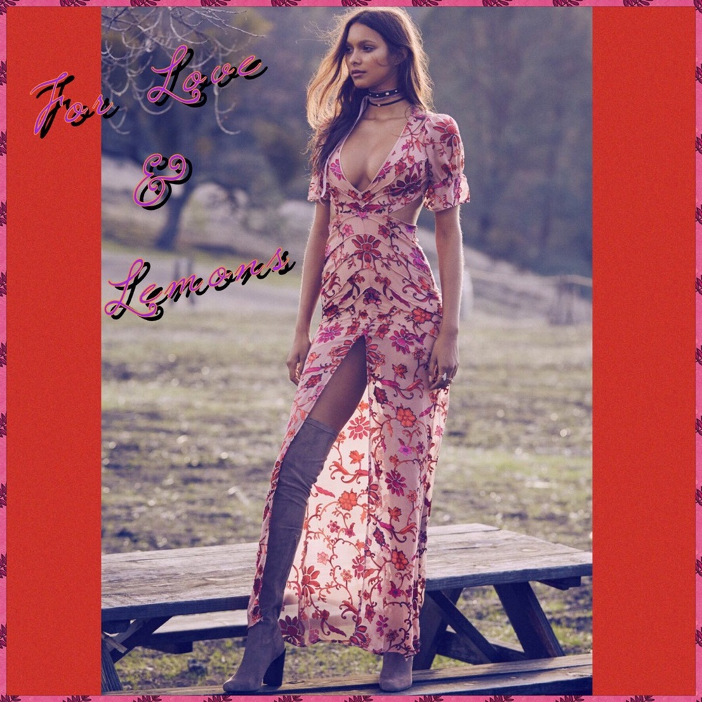 ❤️ISO "For Love & Lemons Saffron Maxi"❤️