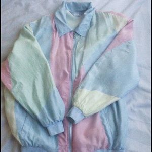 Colorful Vintage Windbreaker
