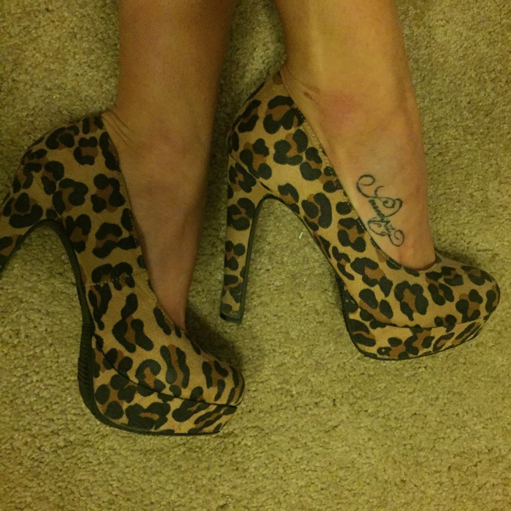 Leopard heels