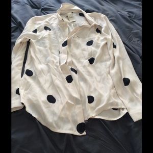 Cute polka dot blouse!