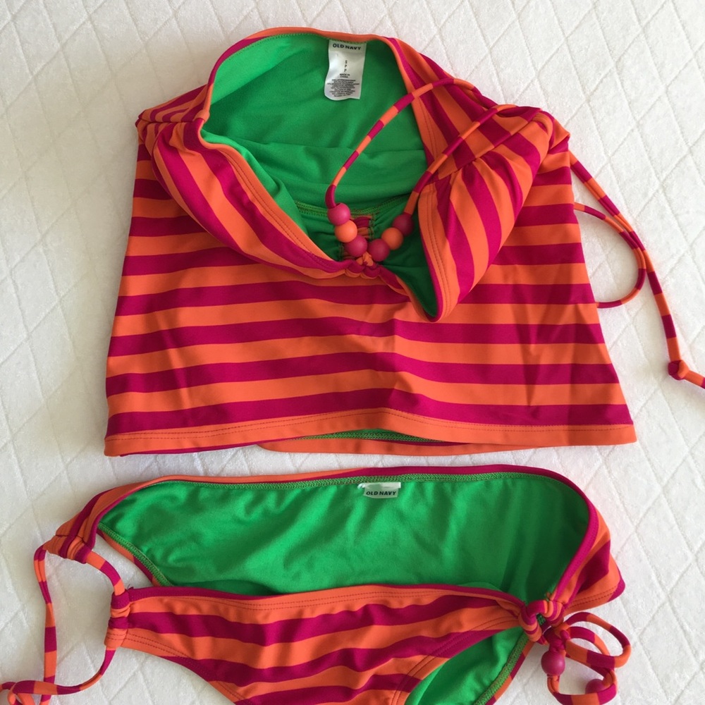 Orange and Pink swim suit - Picture 3 of 4