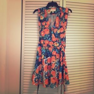 Colorful Yumi Kim silk wrap dress