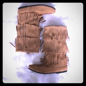 Light Tan Minnetonka Boots