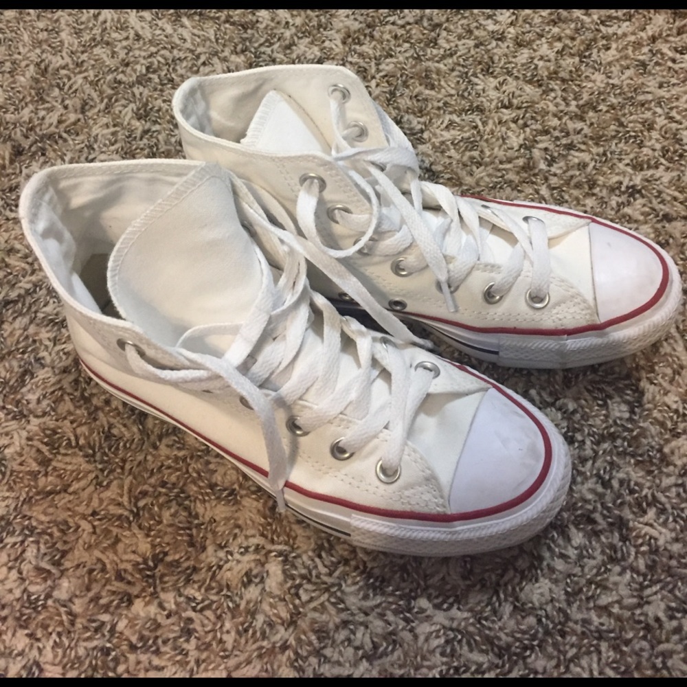 White Hightop Converse