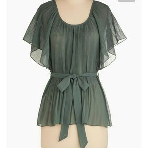 Elegant Pleated Blouse