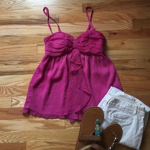 Pink dressy top