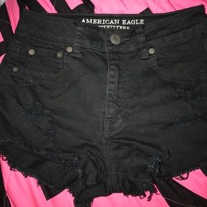 American eagle festival black shorts