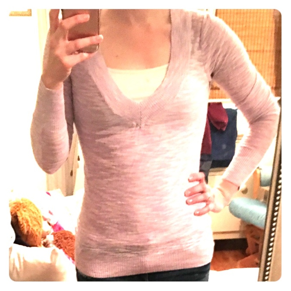 Express women's small pink long sleeve sweater