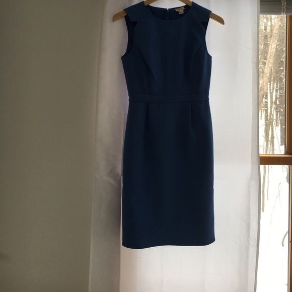 Jcrew 0 blue knee length dress - Picture 2 of 4