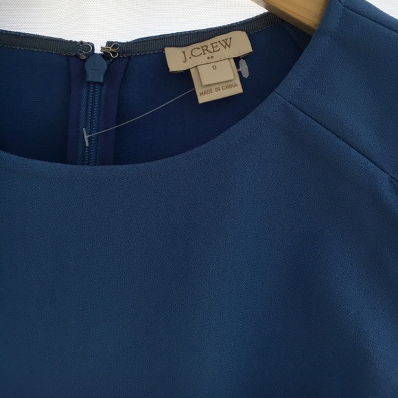 Jcrew 0 blue knee length dress - Picture 3 of 4