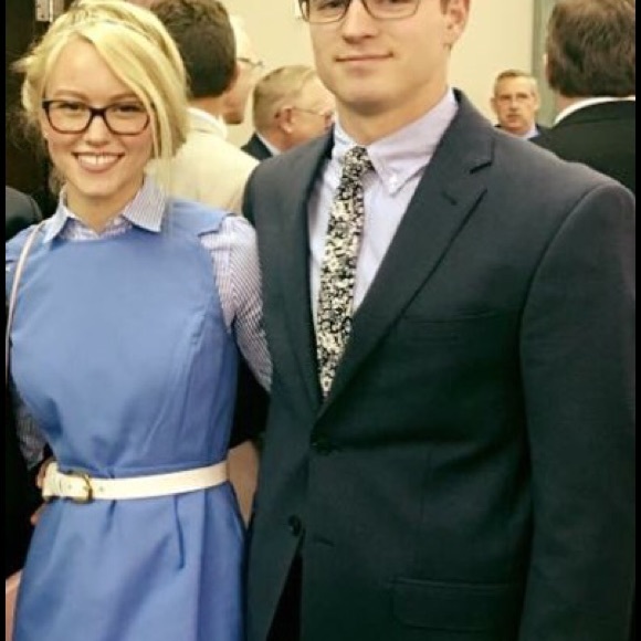 Jcrew 0 blue knee length dress - Picture 4 of 4