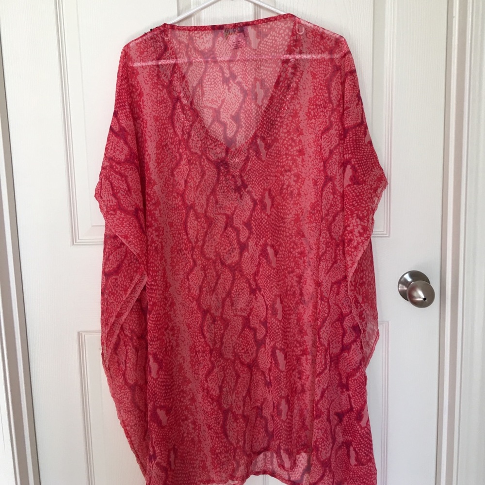 Sequined Printed Coverup - image 2