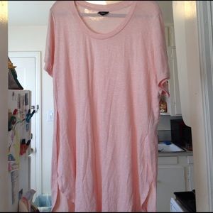 Massimo pearl pink long shirt
