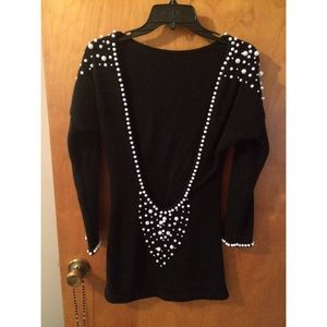 Open Back Sweater Dress