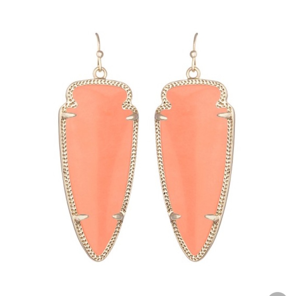 Kendra Scott skylar earring - coral NWOT