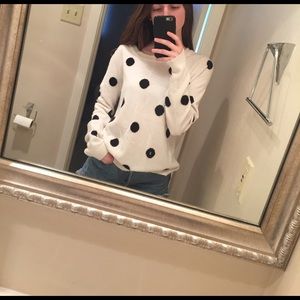 Forever 21 oversized Polka dot sweater