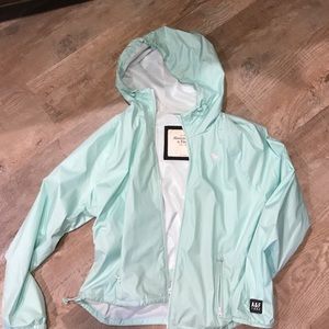 Abercrombie Mint Green Rainjacket