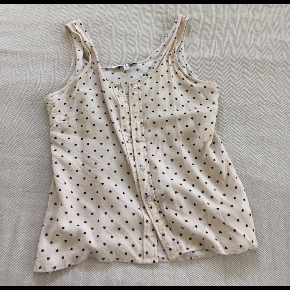 Button up tank top