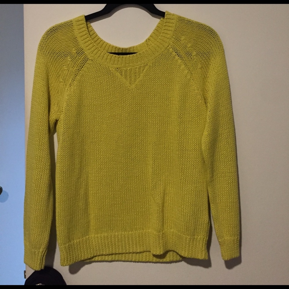 Milly for Banana Republic chartreuse sweater